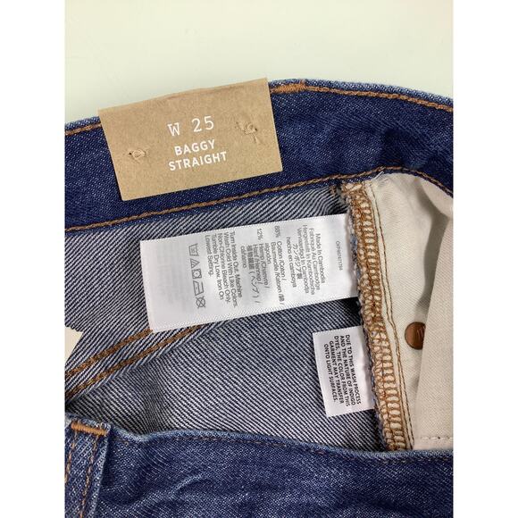 Madewell Baggy Straight jeans size 25 NWT - Picture 8 of 12